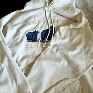 Brandy Millville Yosemite Bear hoodie in cream never worn